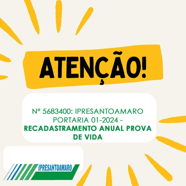 RECADASTRAMENTO ANUAL PROVA DE VIDA